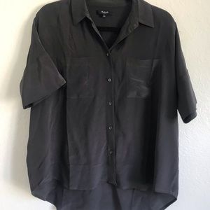 S Madewell Button-Down Short Sleeve Shirt